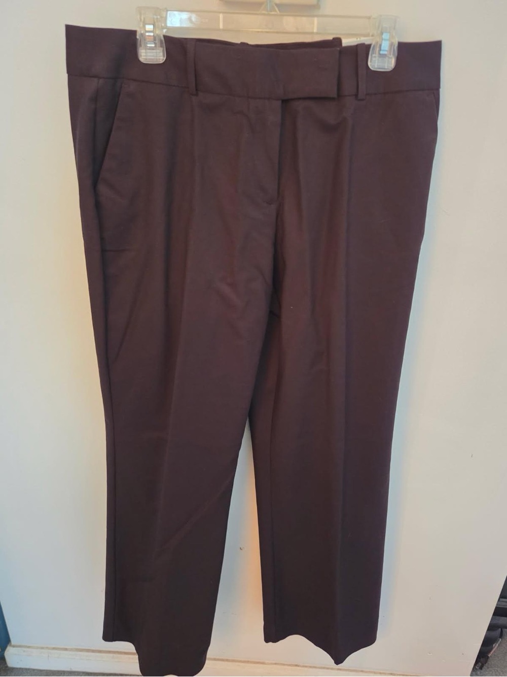 Worthington Brown Straight-Leg Dress Pants